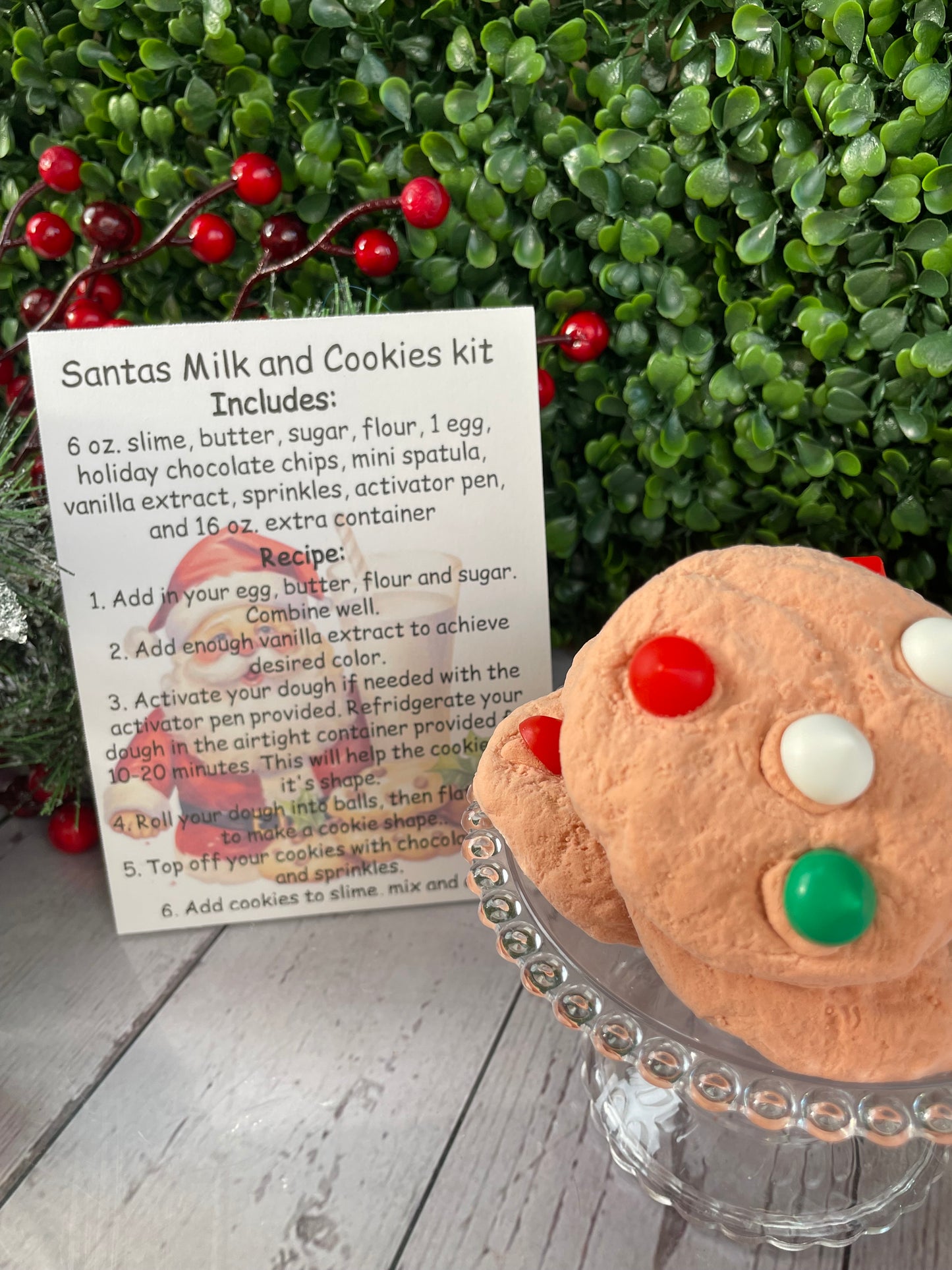 Slime Baking Kit-Santa’s Milk and Cookies Kit