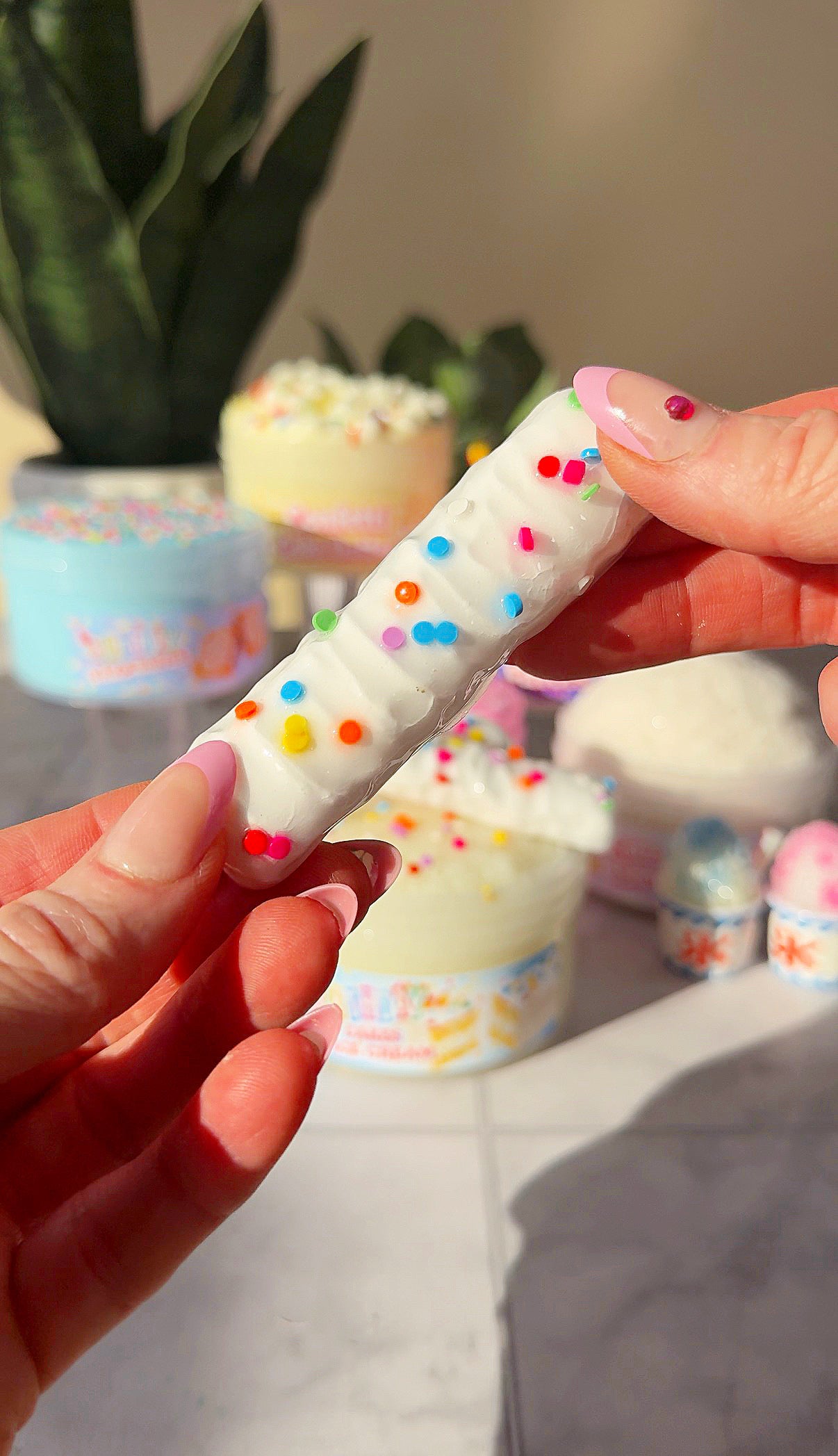 Birthday Cake Ice Cream Sticks