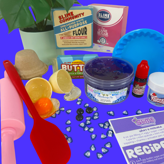 Slime Baking Kit-Poppable Yolk Blueberry Pie