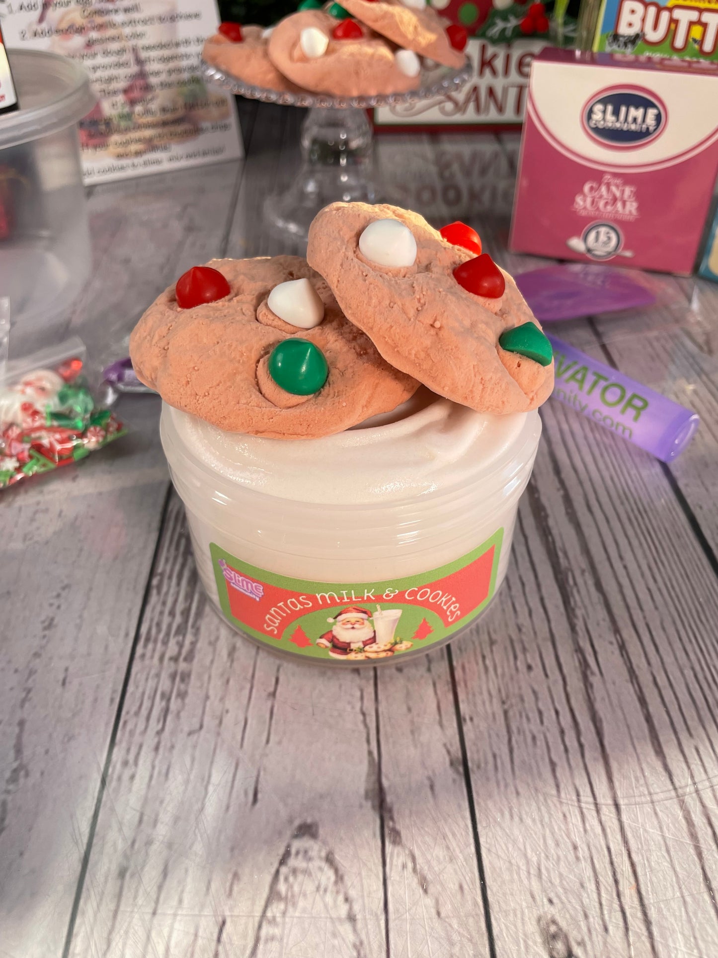 Slime Baking Kit-Santa’s Milk and Cookies Kit