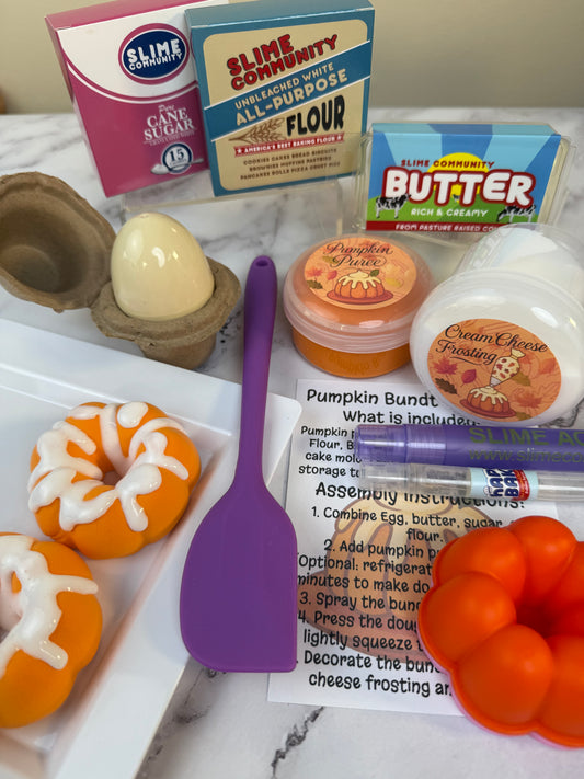 Slime Baking Kit-Pumpkin Bundt Cake