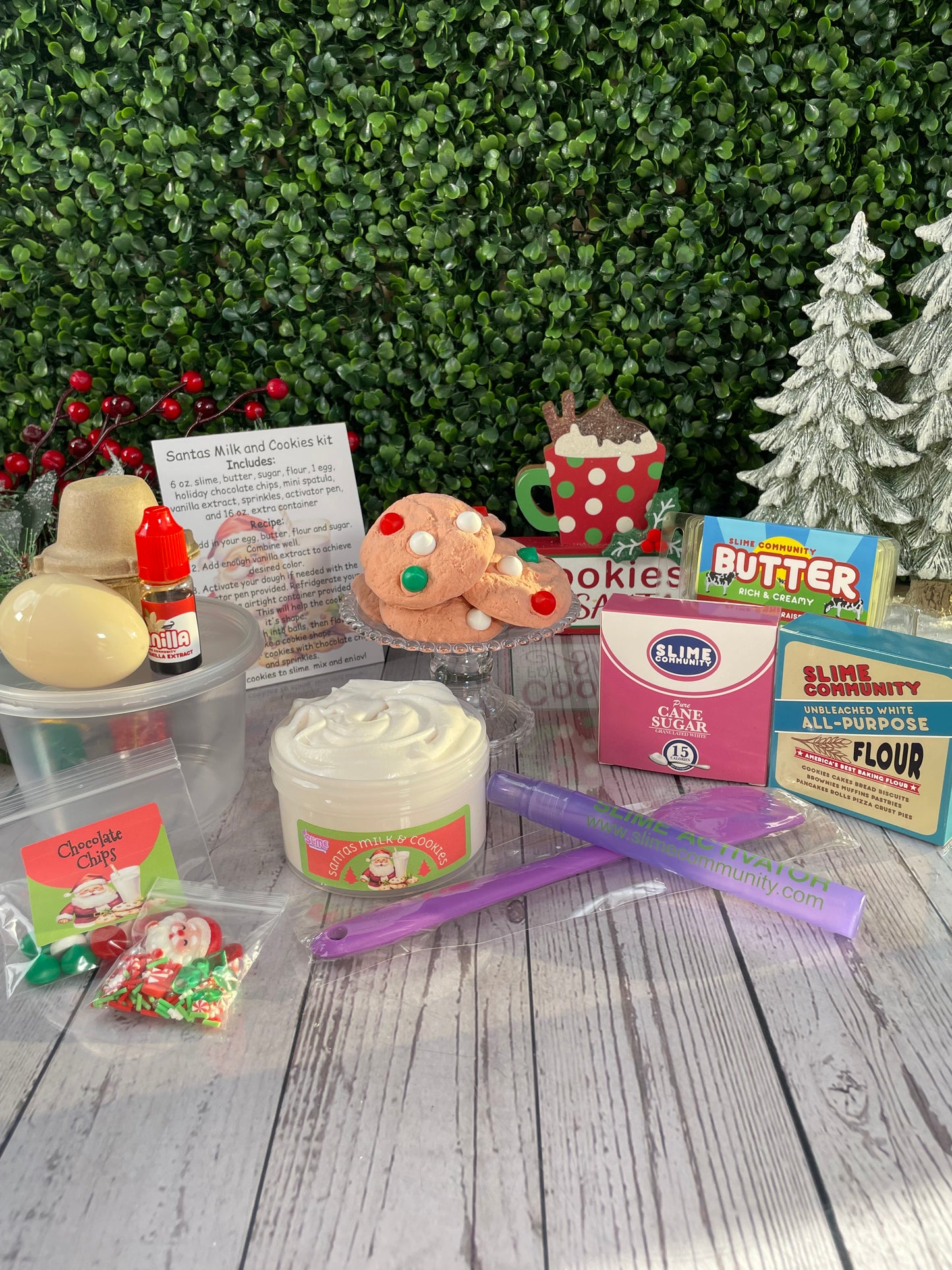 Slime Baking Kit-Santa’s Milk and Cookies Kit