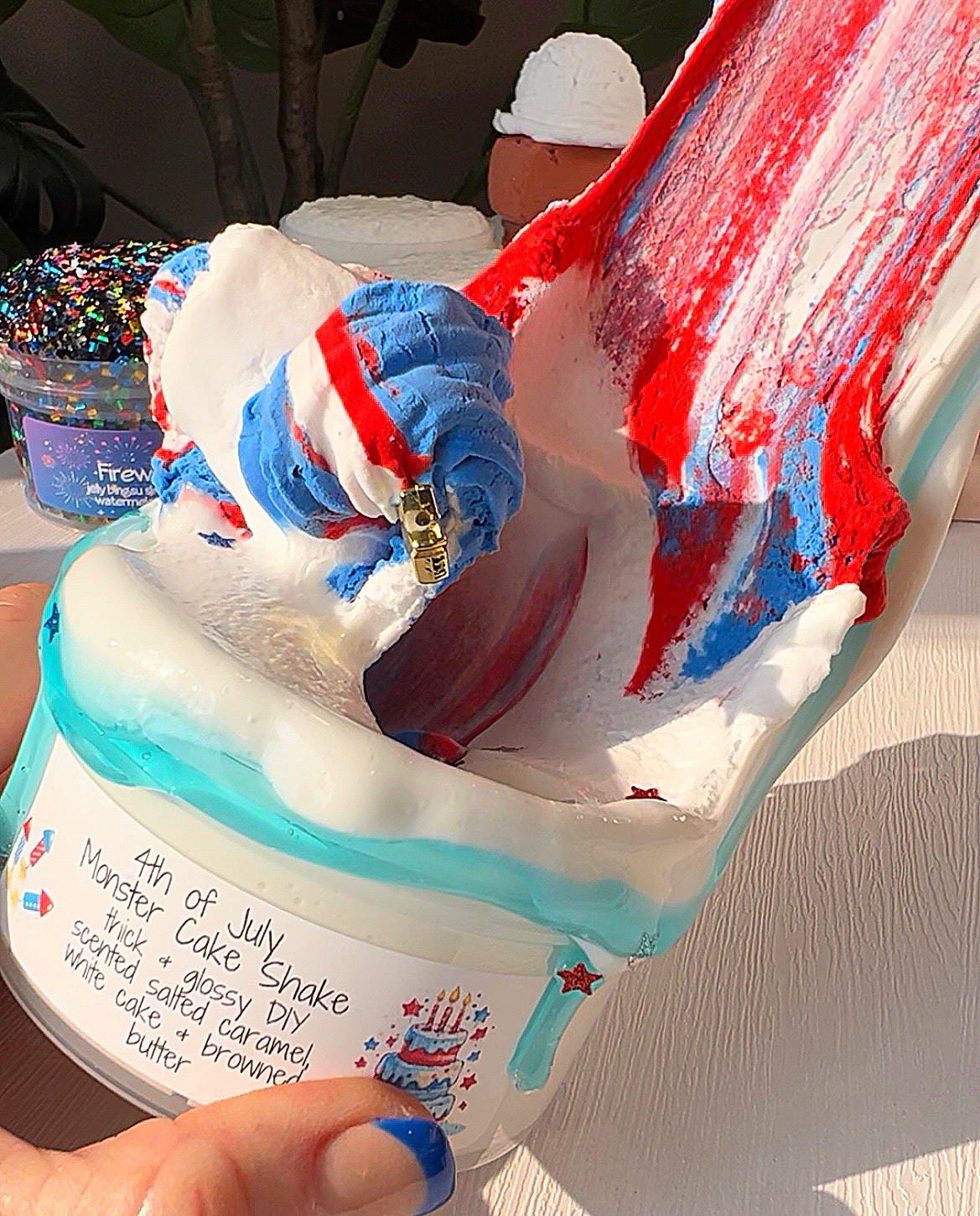 4th Of July Monster Cake Shake