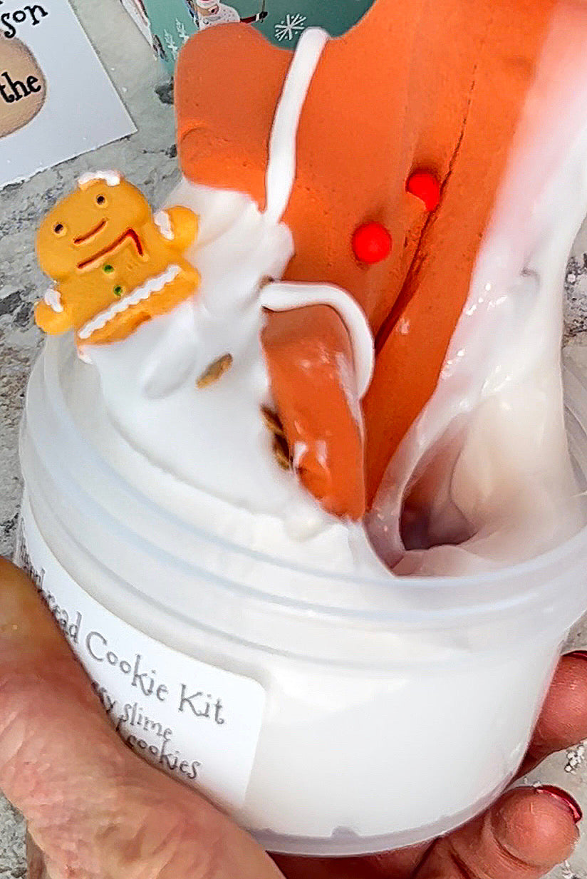 Slime Baking Kit-Gingerbread Cookie Kit-DIY slime kit