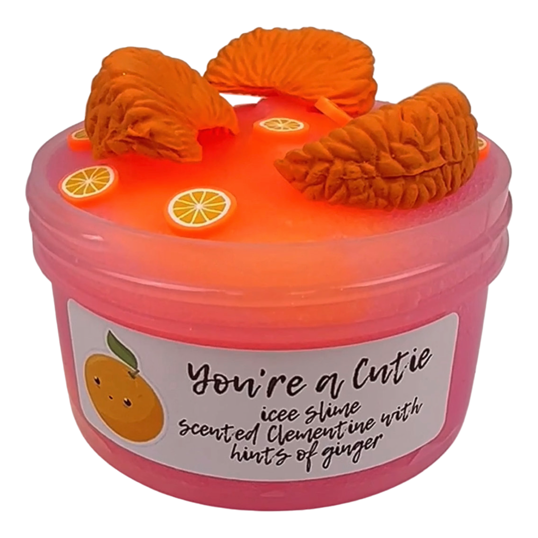 You’re a Cutie icee slime with clay DIY