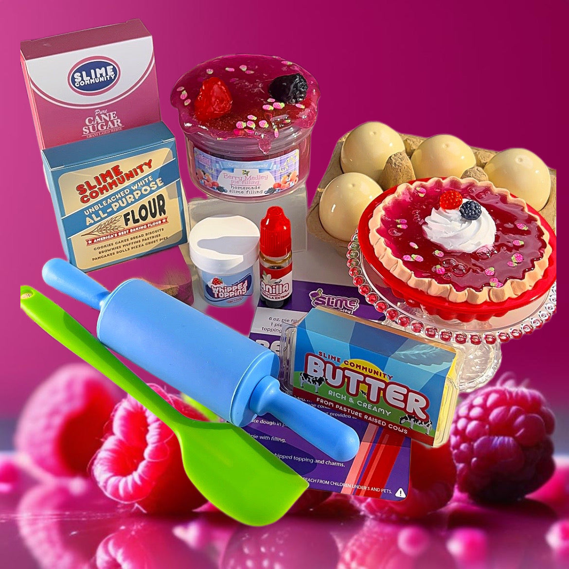 Slime Baking Kit-Mixed Berry Pie