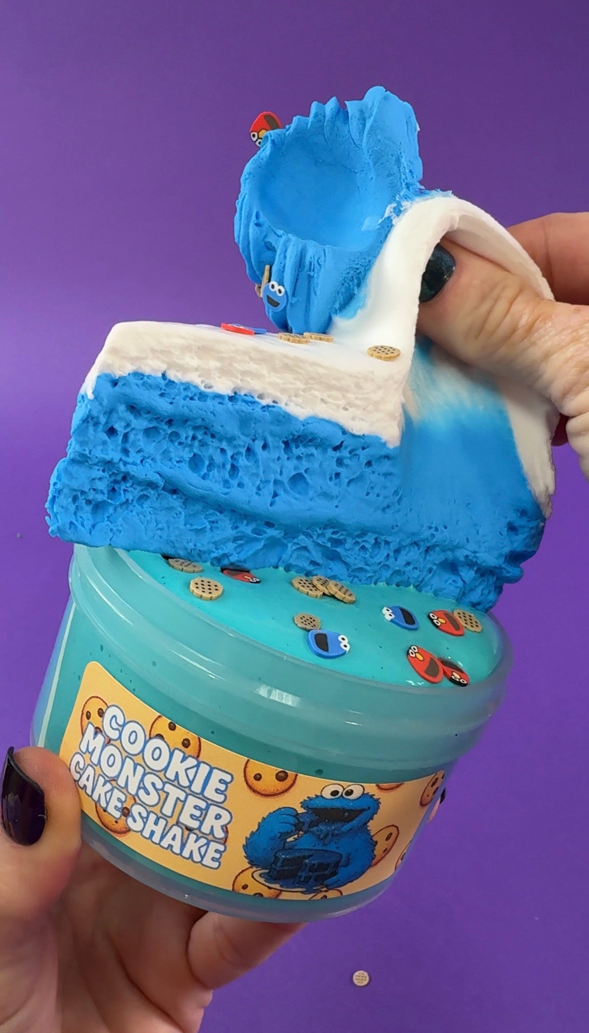 Cookie Monster Cake Shake