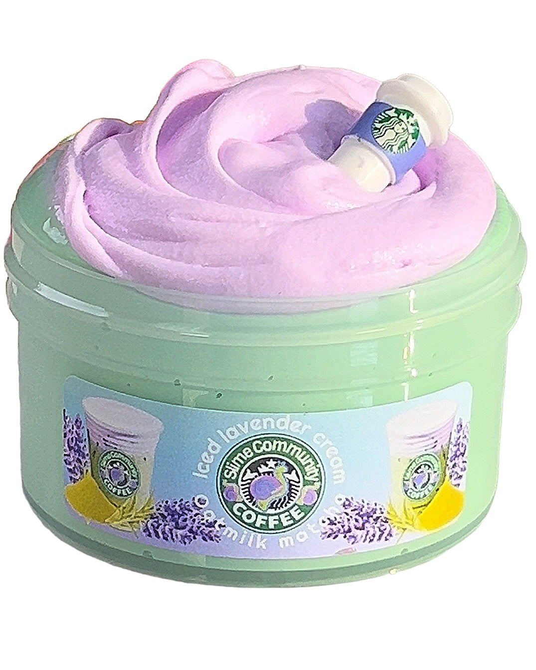 Iced Lavender Cream Oatmilk Matcha