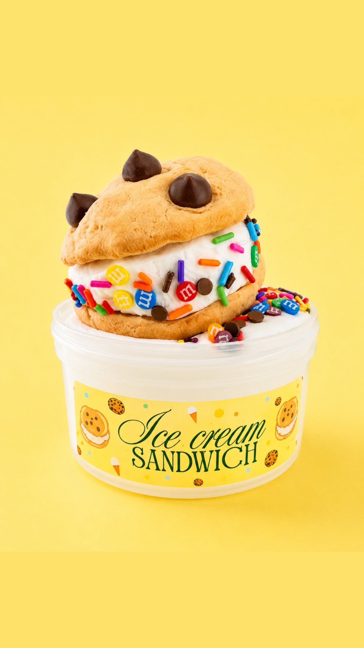 Slime M & M Ice Cream Cookie Slimewich