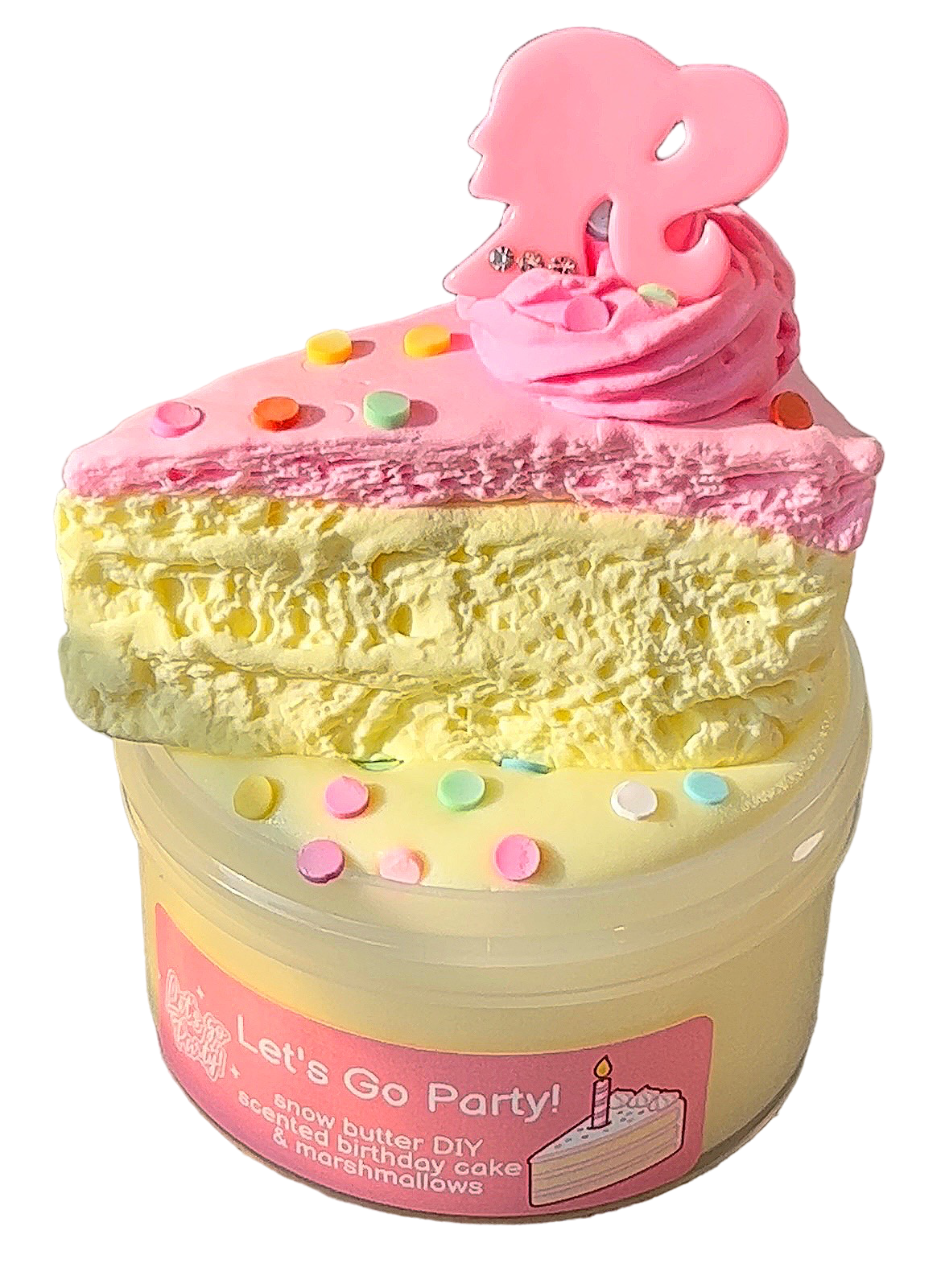 Let's Go Party! snow butter slime DIY