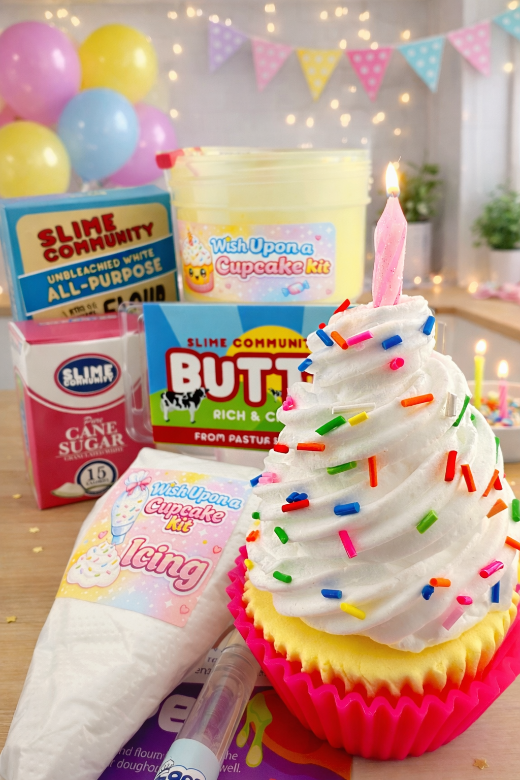 Wish Upon A Cupcake-Slime Baking Kit