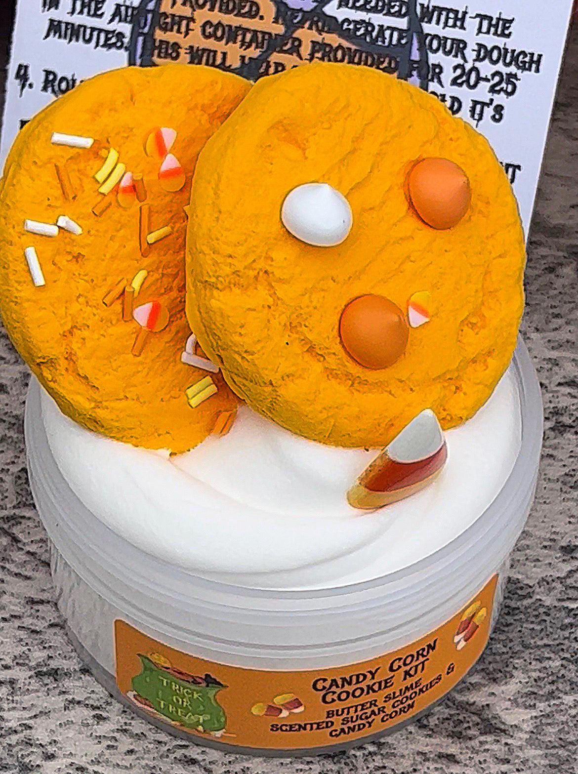 Slime Baking Kit-Candy Corn Cookie-DIY slime kit – Slime Community