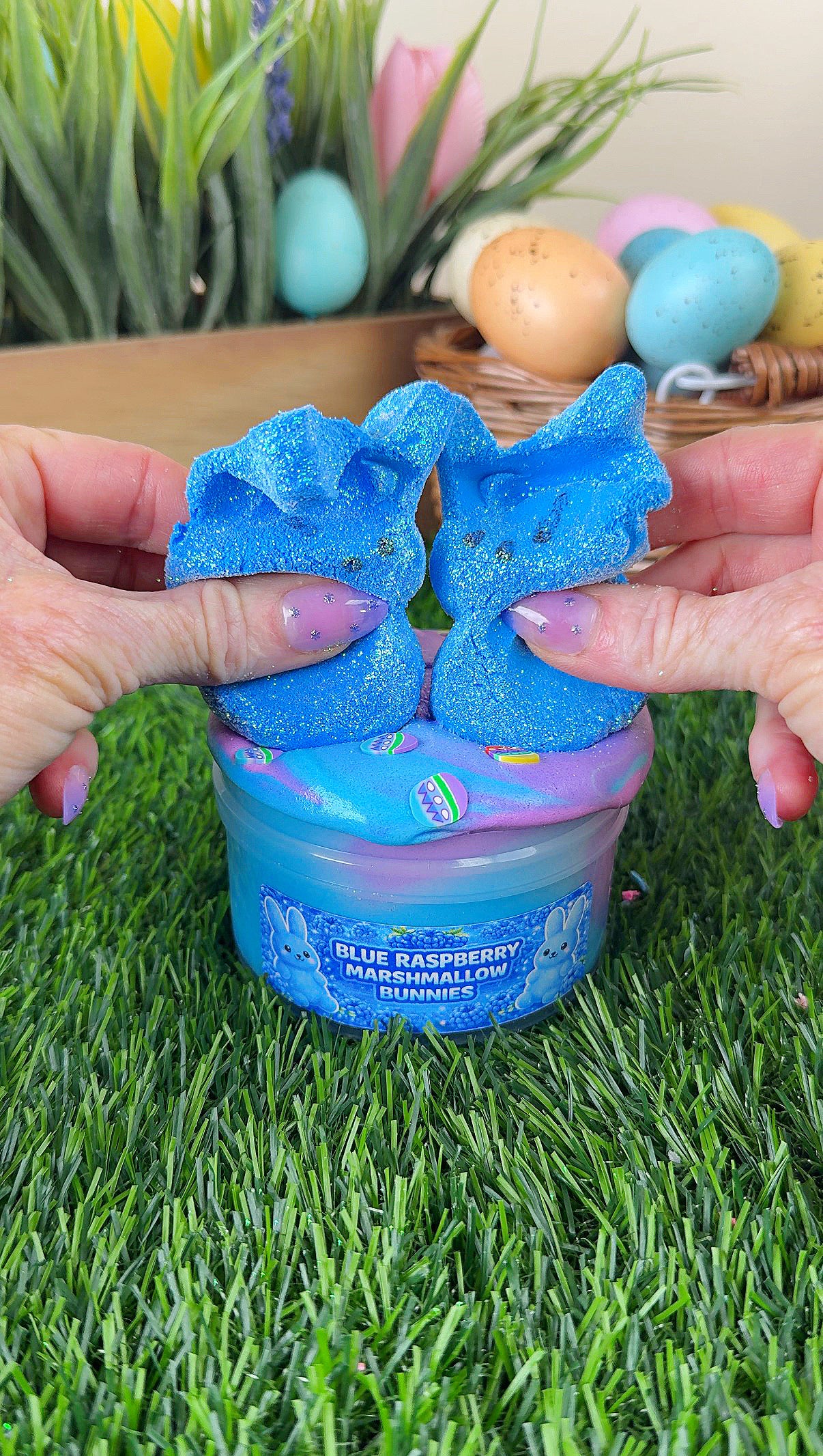 Marshmallow Bunnies-Blue Raspberry