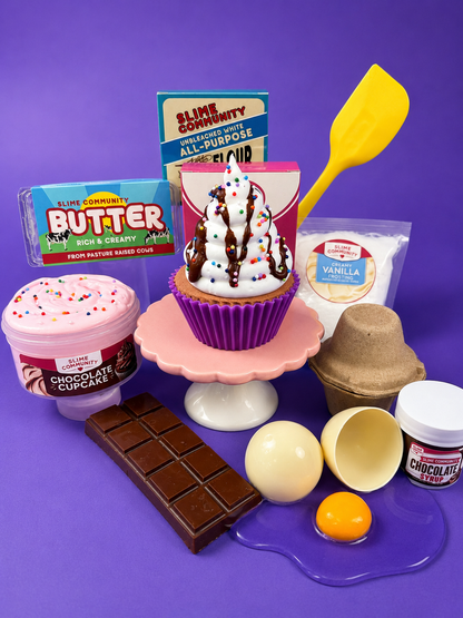 Slime Baking Kit-Chocolate Cupcake Kit