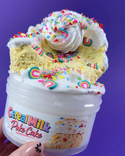 Cereal Milk Poke Cake