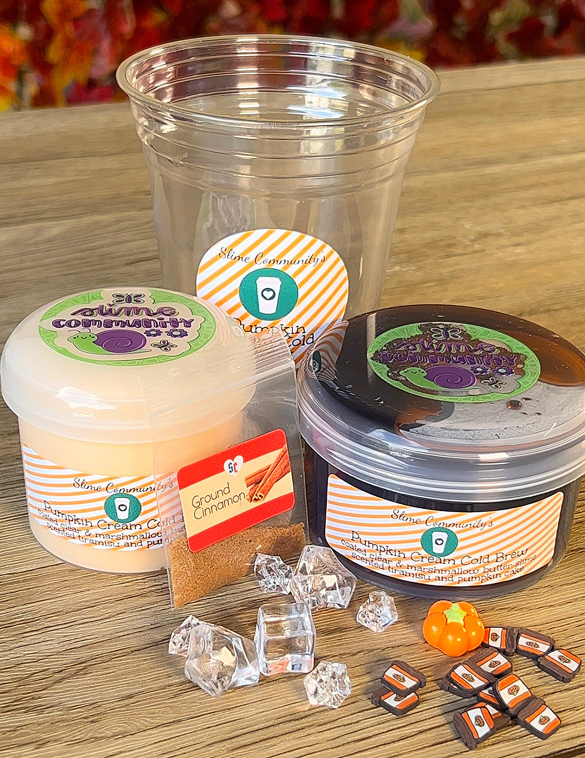 Pumpkin Cream Cold Brew Kit-A slime DIY set