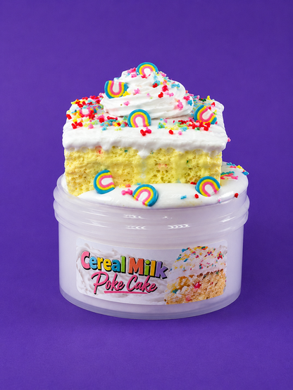 Cereal Milk Poke Cake