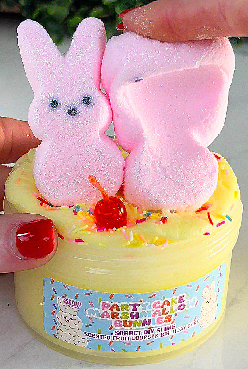 Party Cake Marshmallow Bunnies