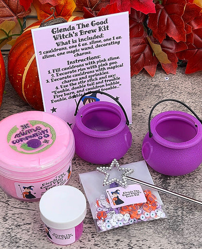 Glenda The Good Witch's Brew Kit-DIY slime cauldron decorating kit