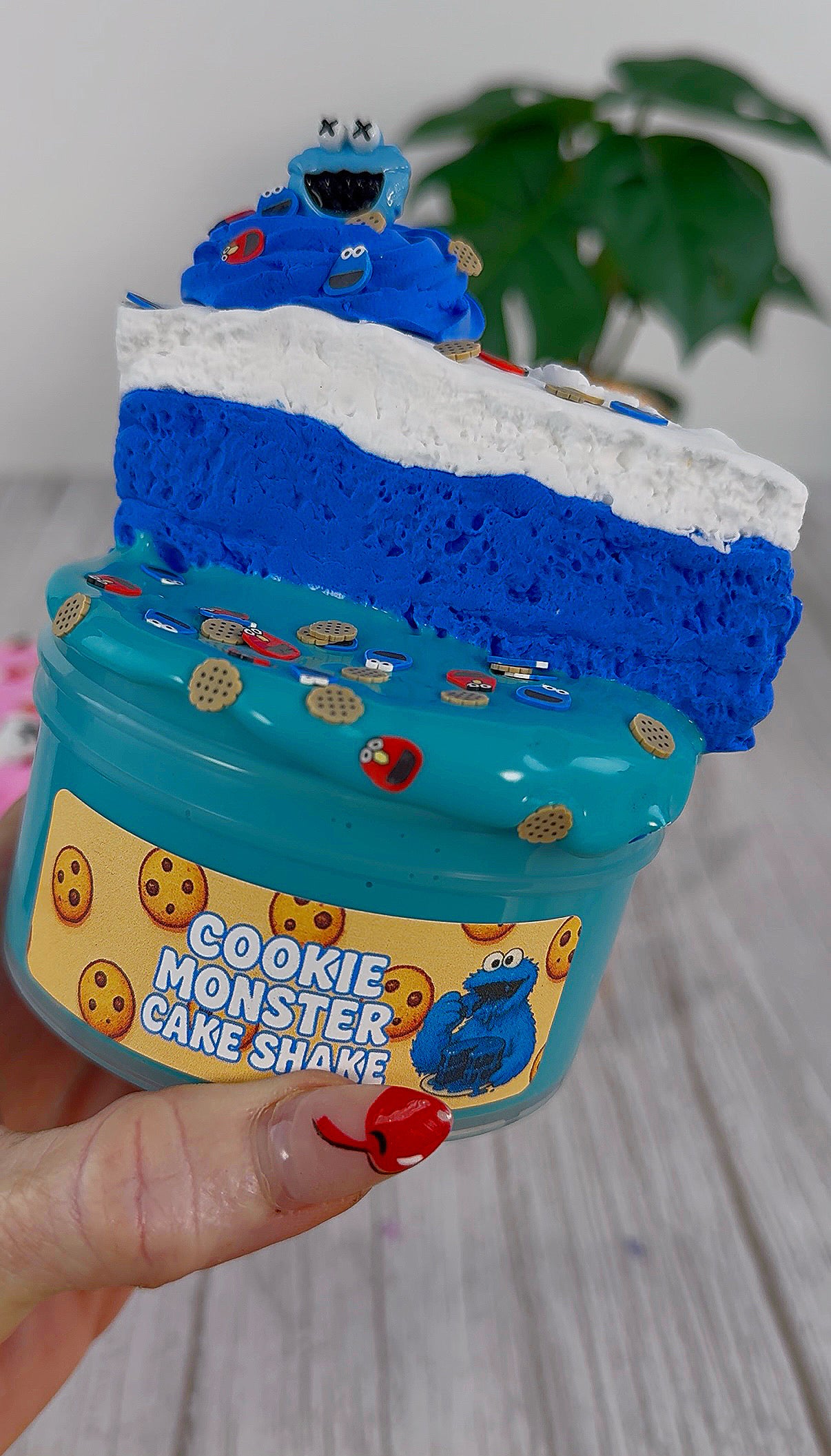 Cookie Monster Cake Shake