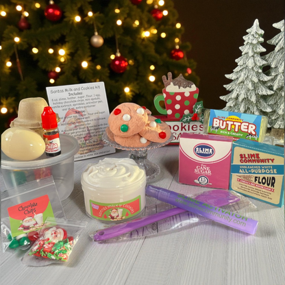 Slime Baking Kit-Santa’s Milk and Cookies Kit