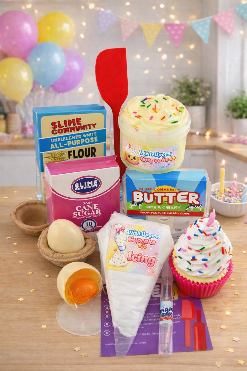 Wish Upon A Cupcake-Slime Baking Kit