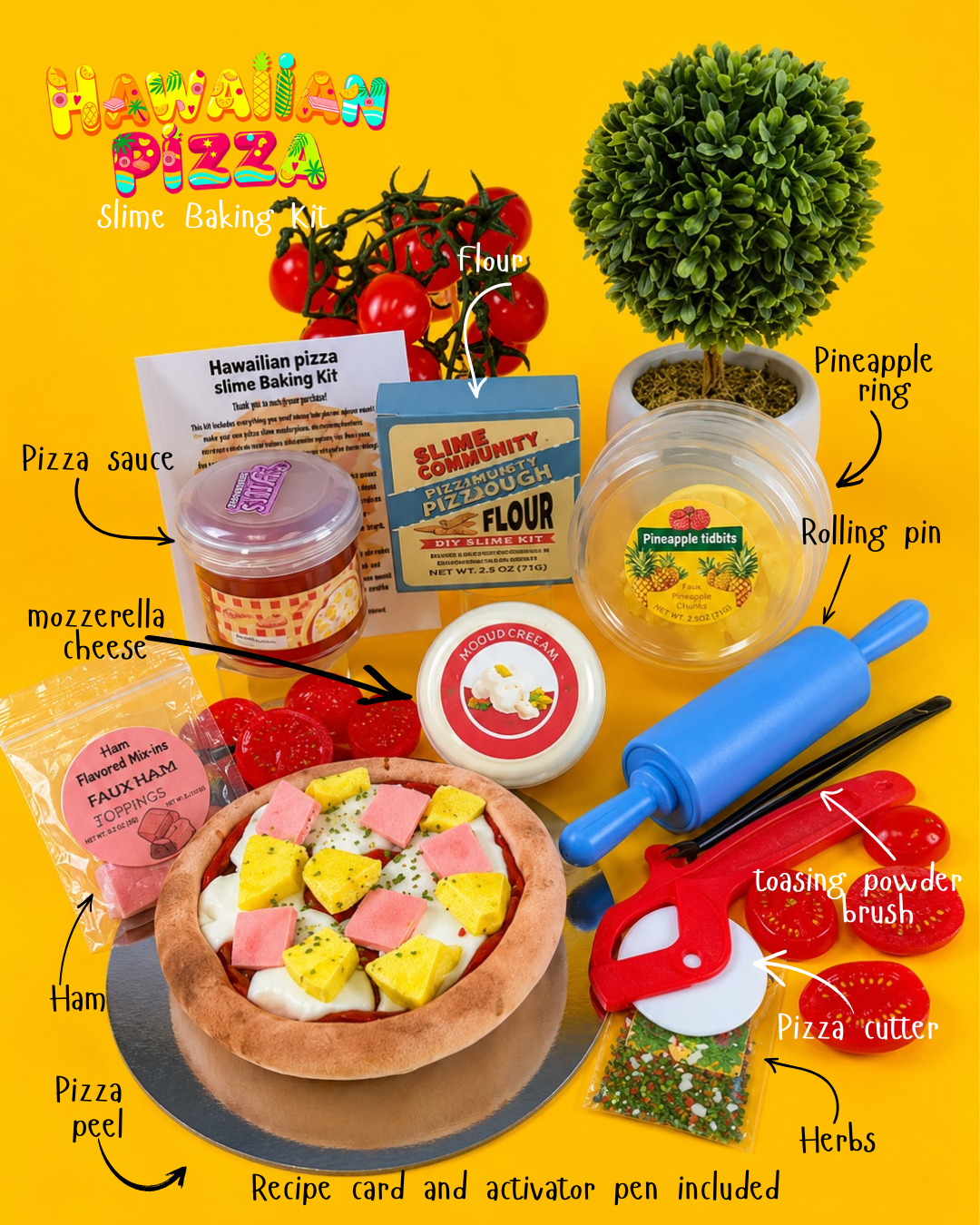 Slime Baking Kit-Hawaiian Pizza Kit