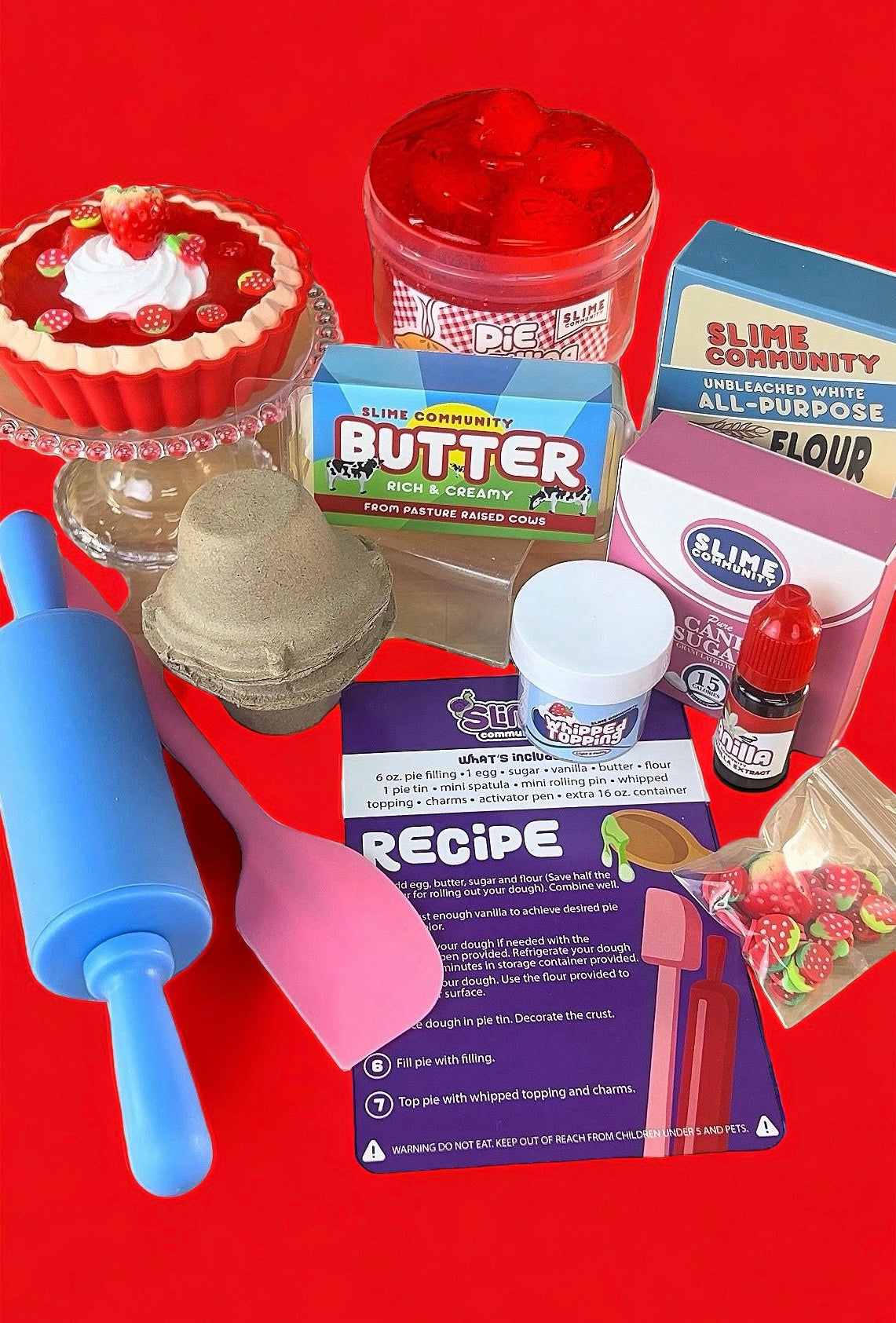 Slime Baking Kit-Strawberry Pie