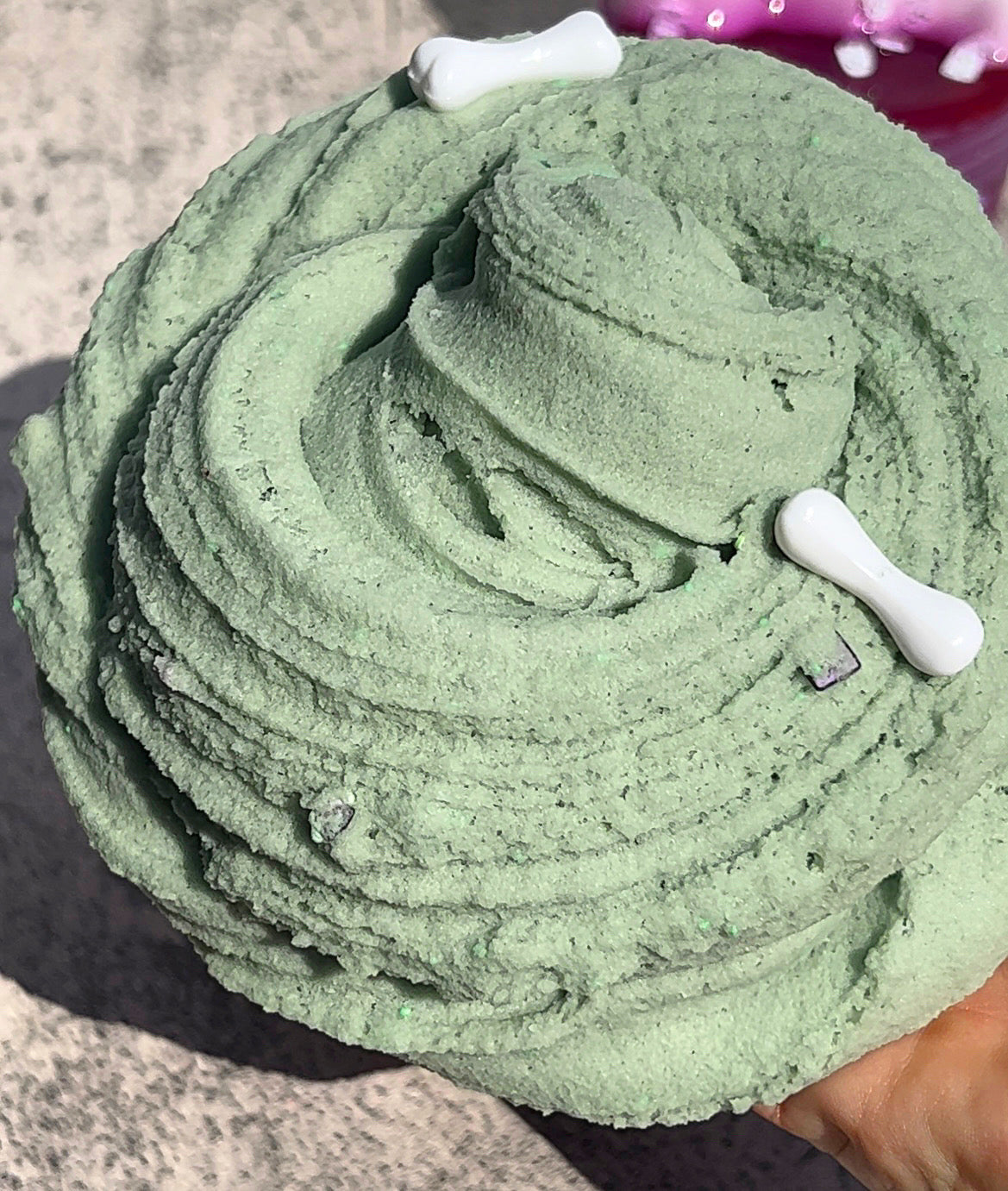Magic Potion Pointers-A two toned icee slime with DIY clay