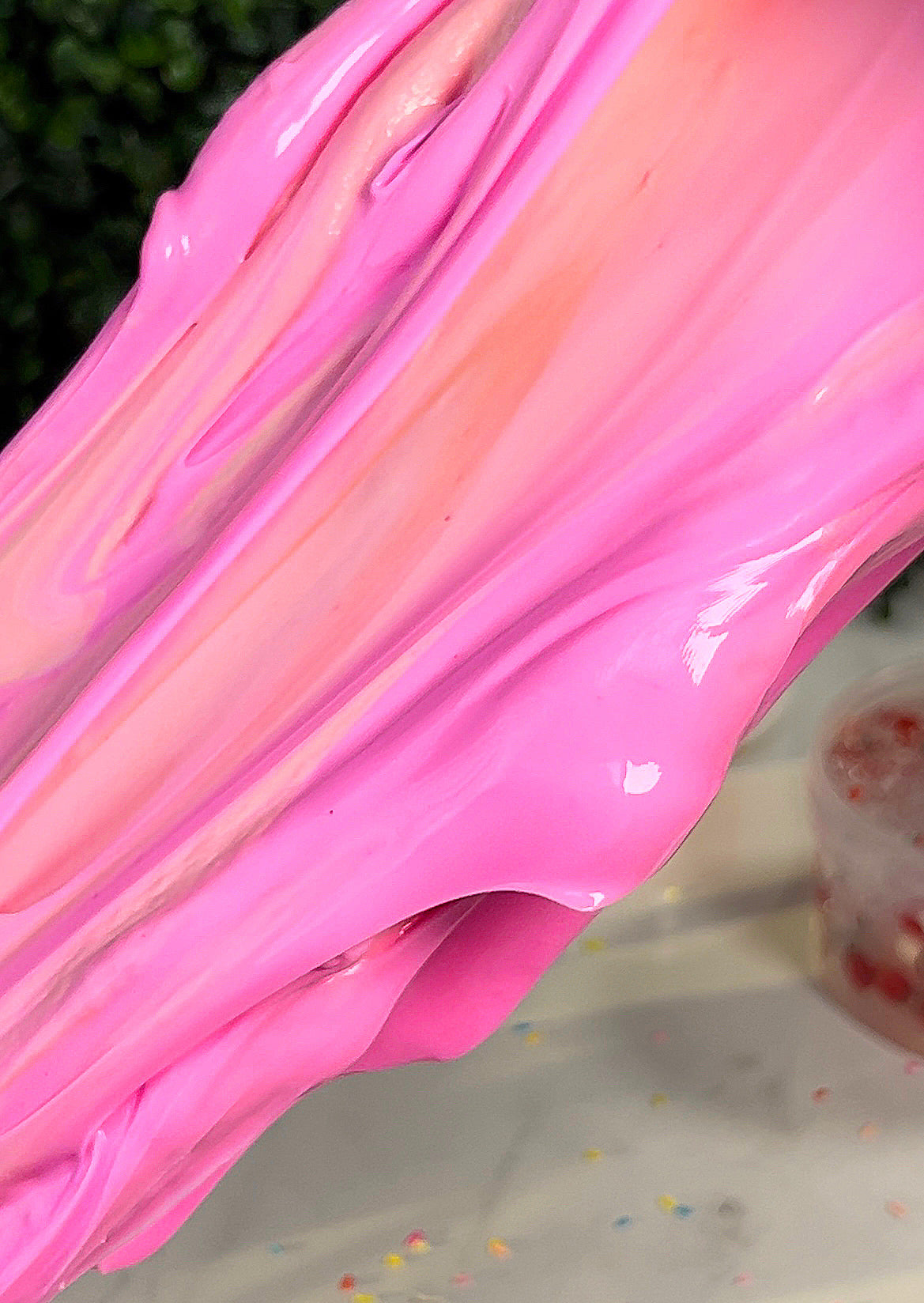 Birthday Cake Waffles-Thick and glossy slime with DIY clay component