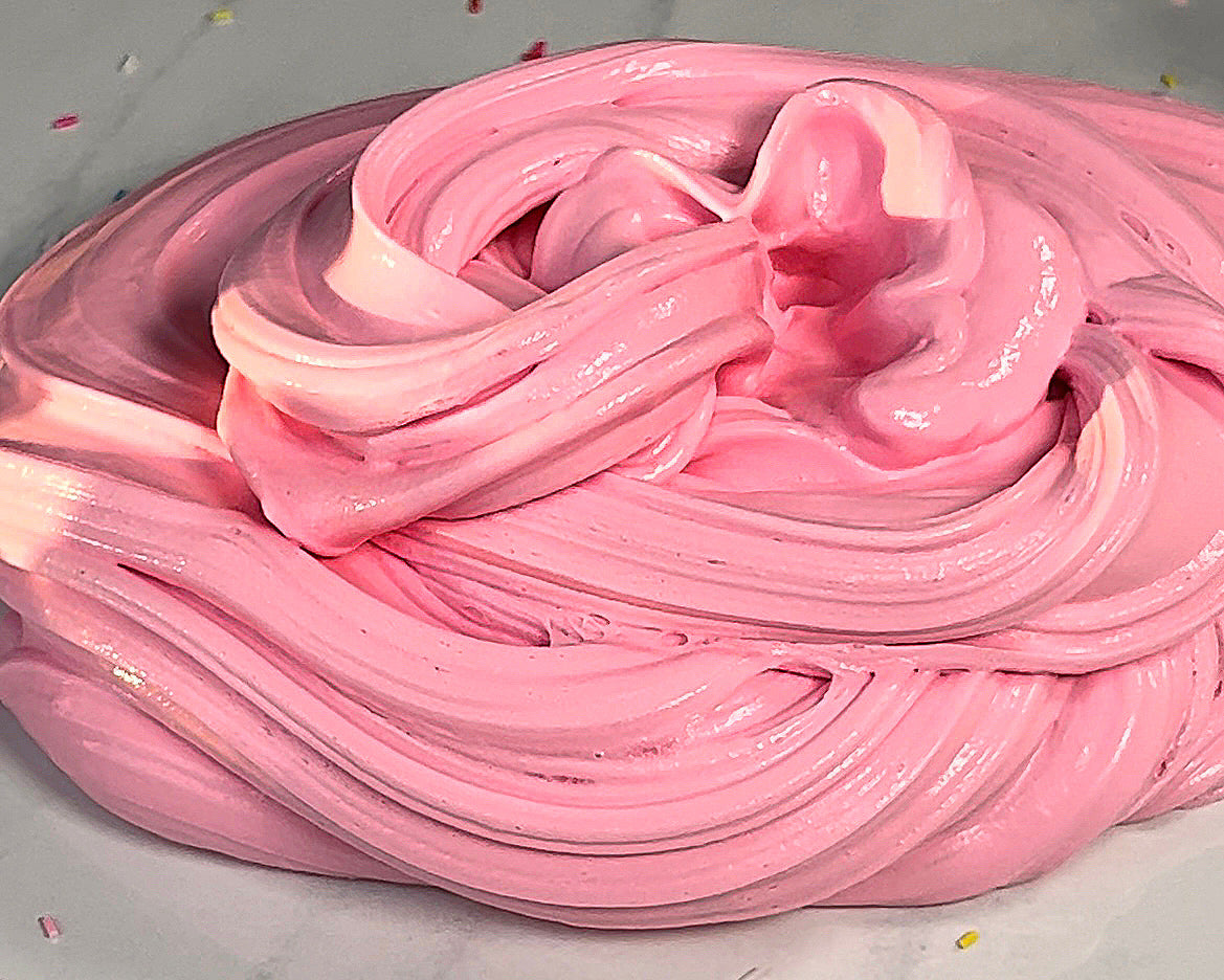 Birthday Cake Waffles-Thick and glossy slime with DIY clay component