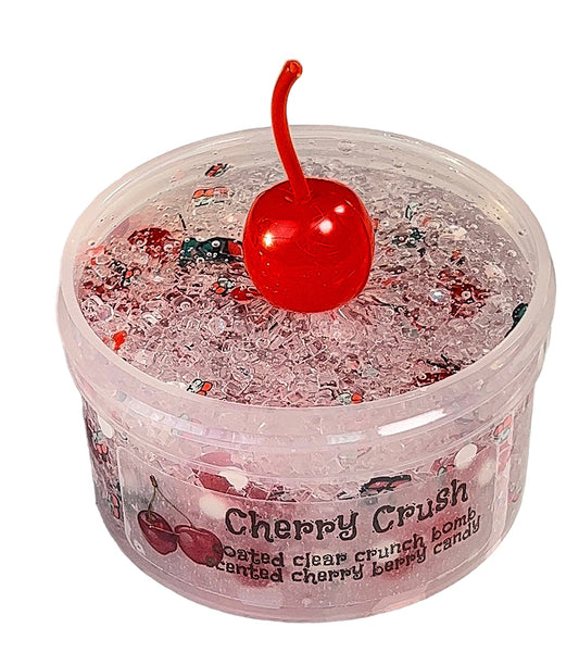 Cherry Crush-Coated clear crunch bomb