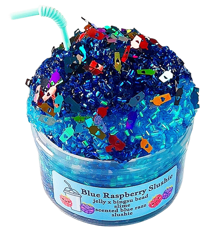 Blue Razz Slushie Bingsu Jelly Slime