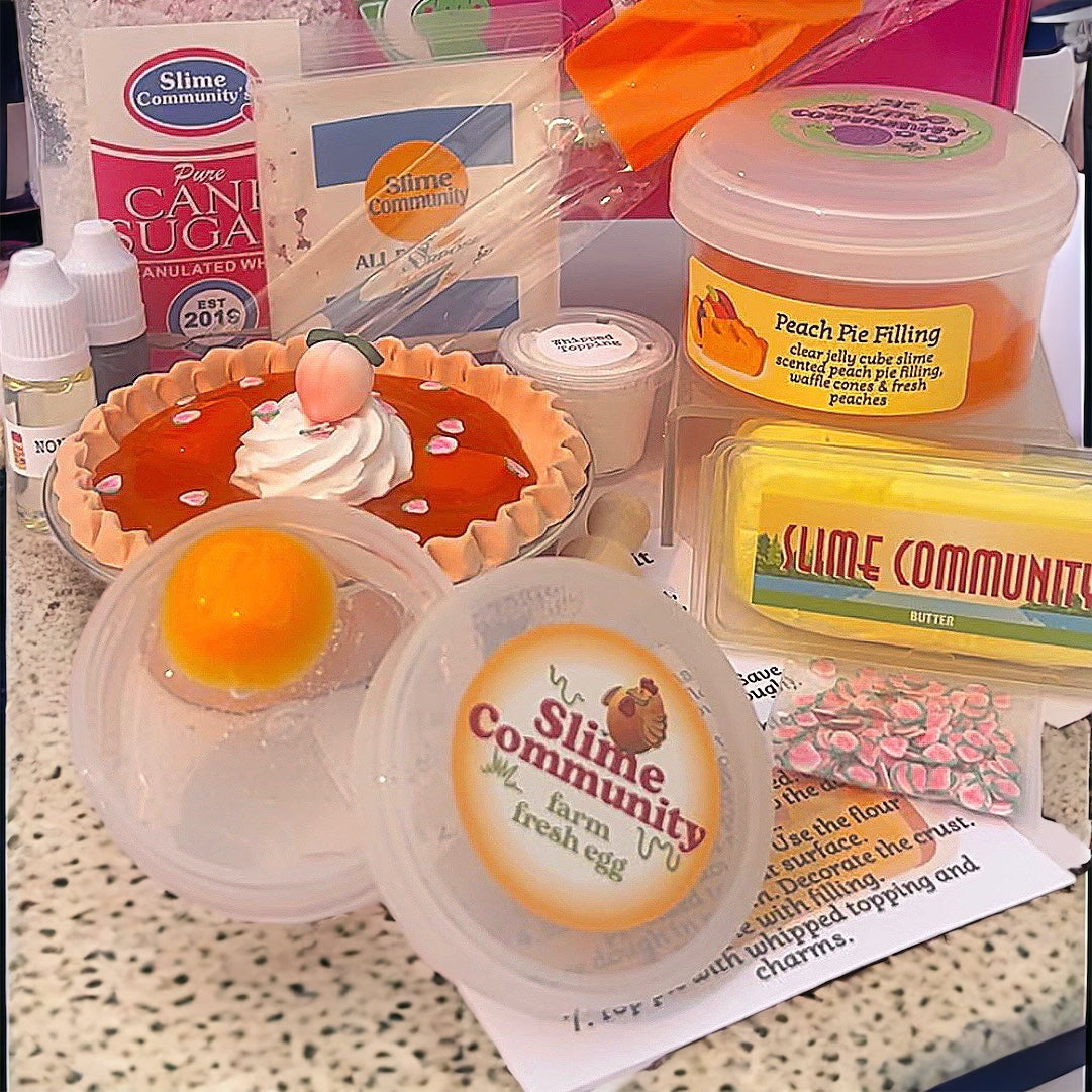 Slime Baking Kit-Peach Pie Kit-DIY slime making kit