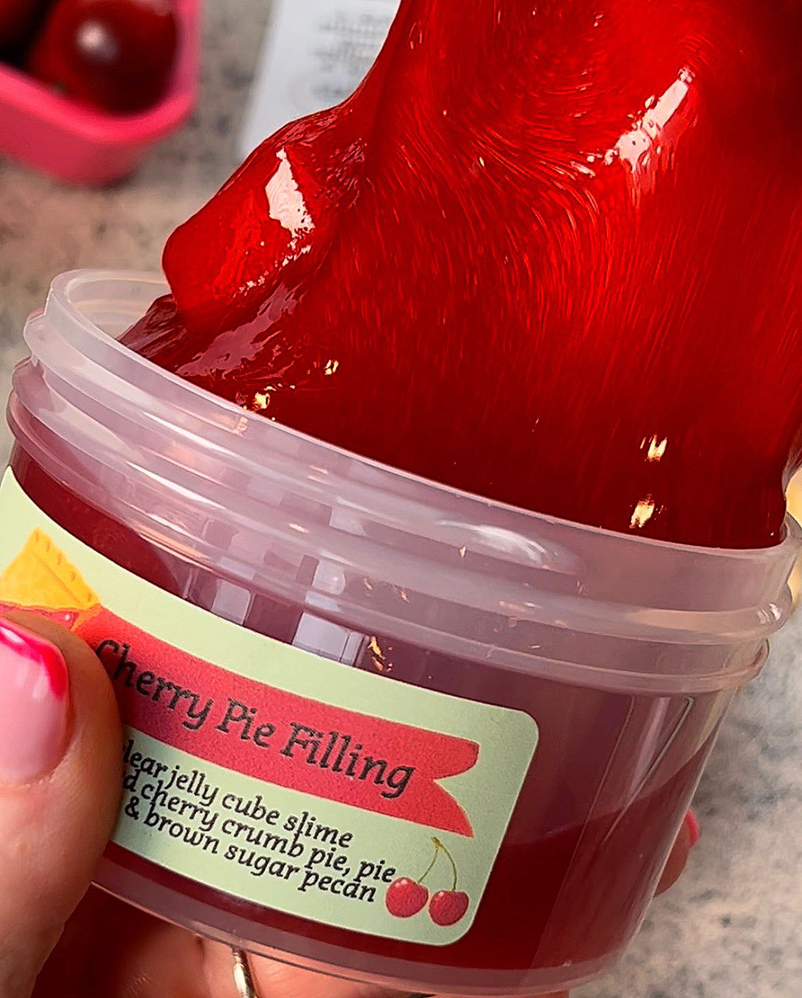 Slime Baking Kit-Cherry Pie -DIY slime making kit
