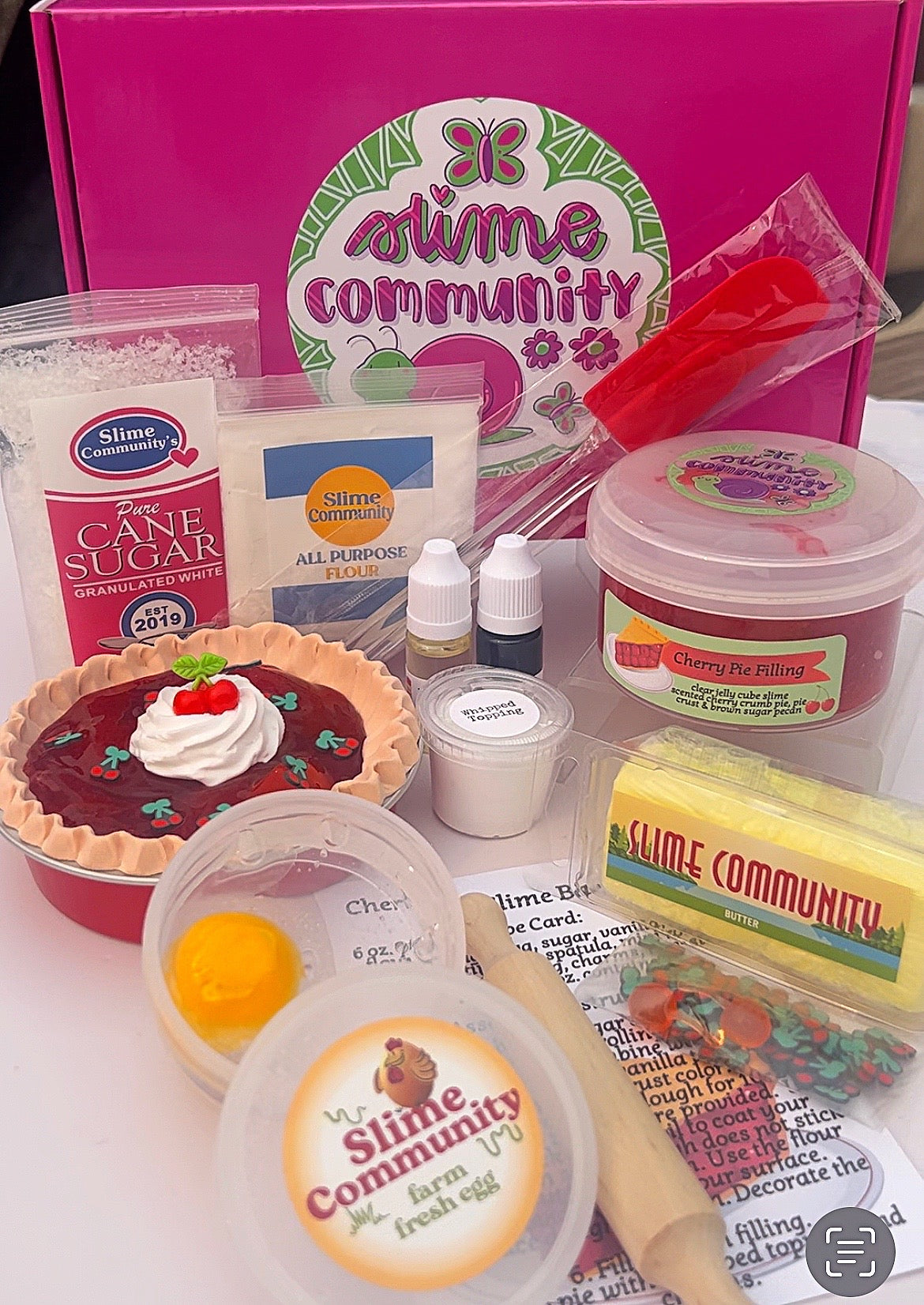 Slime Baking Kit-Cherry Pie -DIY slime making kit