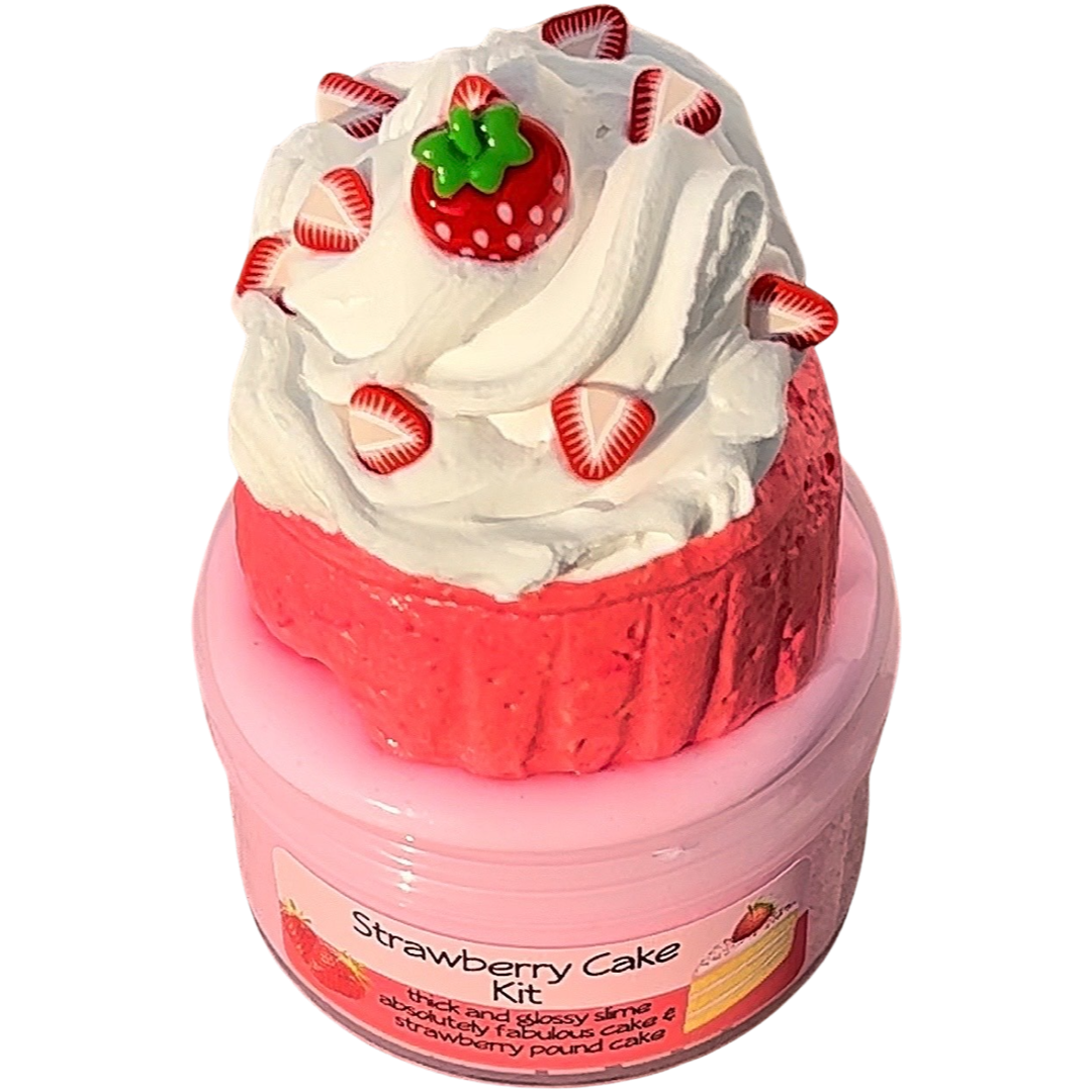 Slime Baking Kit-Strawberry Cake Kit-DIY slime making kit
