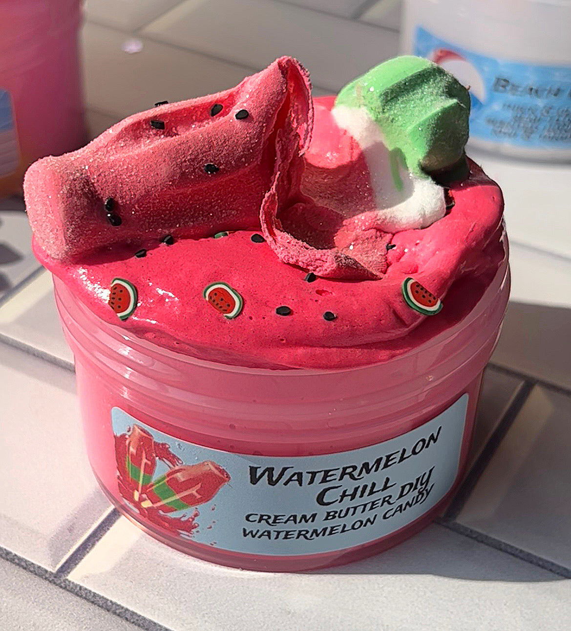 Watermelon Chill Butter Slime DIY