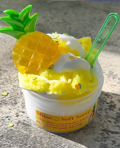Slime Soft Serve-Pineapple Dole Whip