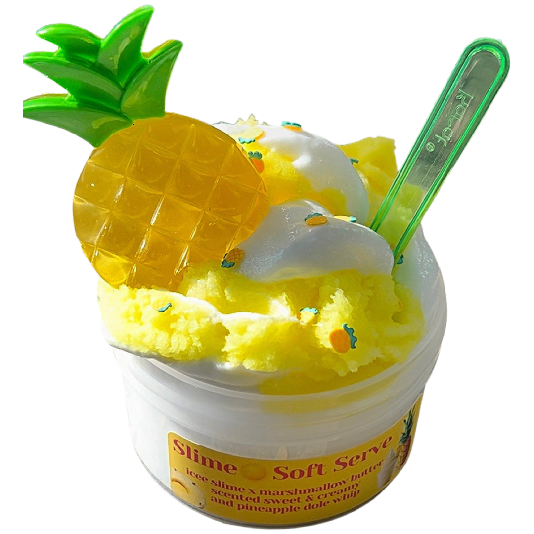 Slime Soft Serve-Pineapple Dole Whip