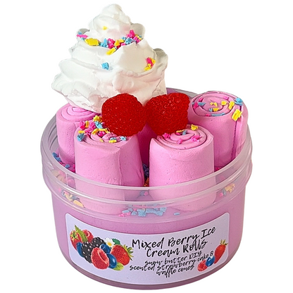 Mixed Berry Rolled Ice Cream