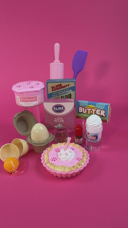 Slime Baking Kit-Pink Peppermint Pie