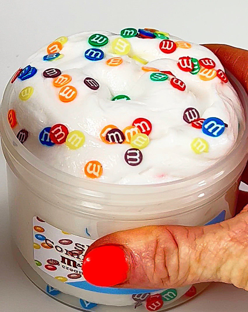 Slime M & M Ice Cream Cookie Sandwich DIY slime with clay component and 6 oz. jar of slime