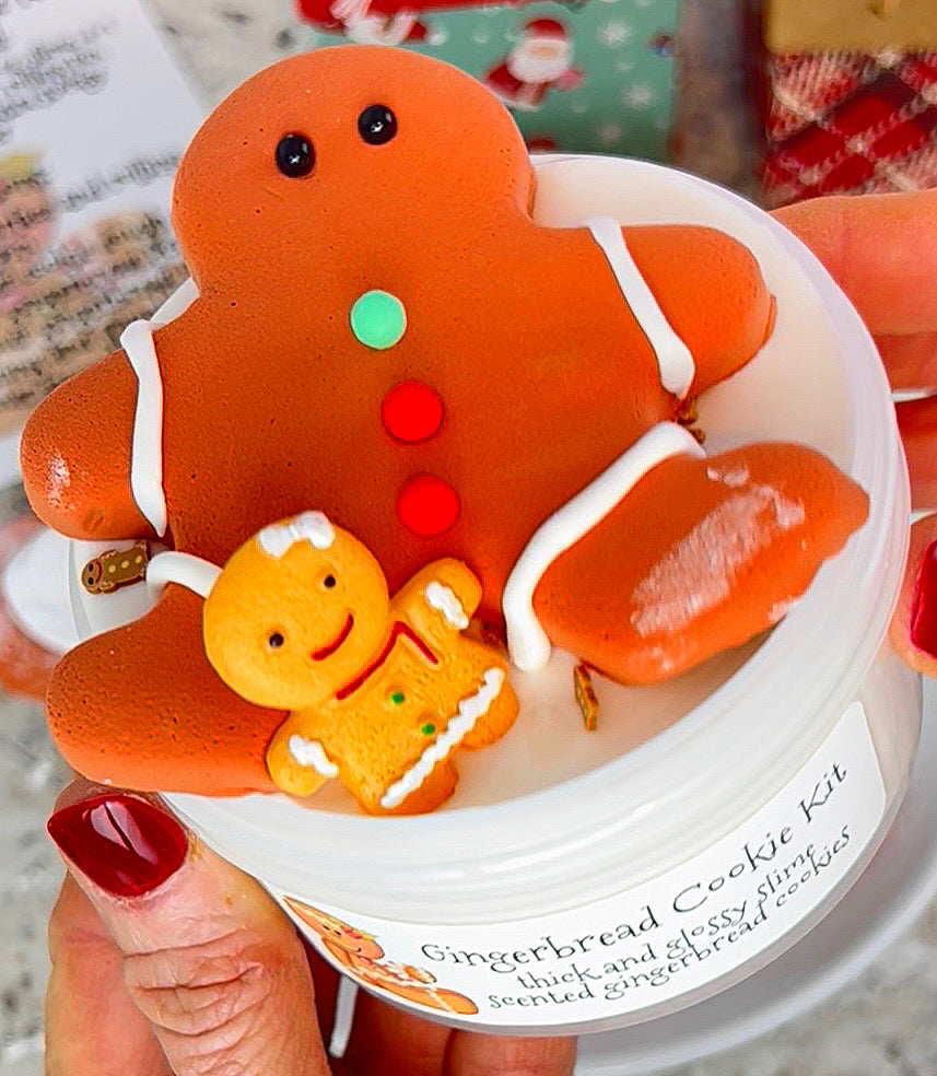 Slime Baking Kit-Gingerbread Cookie Kit-DIY slime kit – Slime