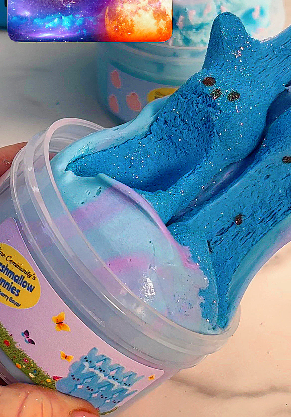 Marshmallow Bunnies-Blue Raspberry β Slime Community