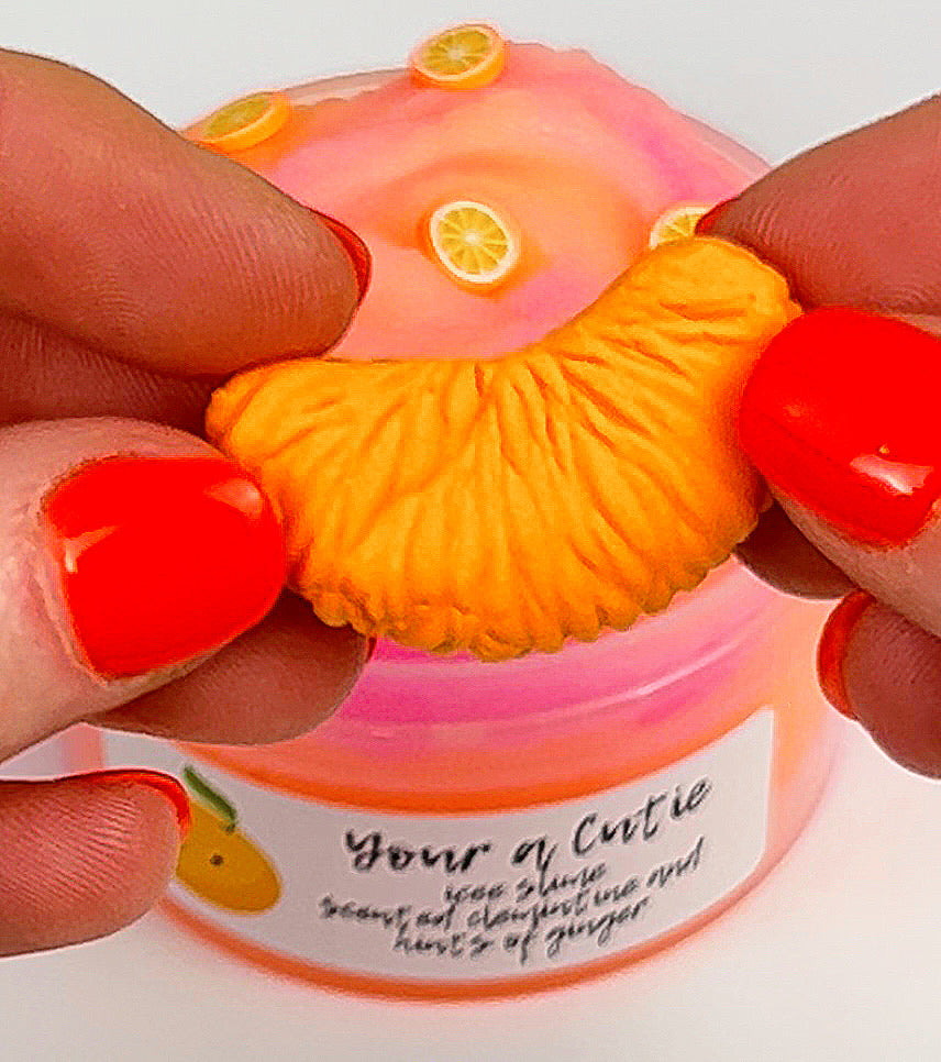 You’re a Cutie icee slime with clay DIY