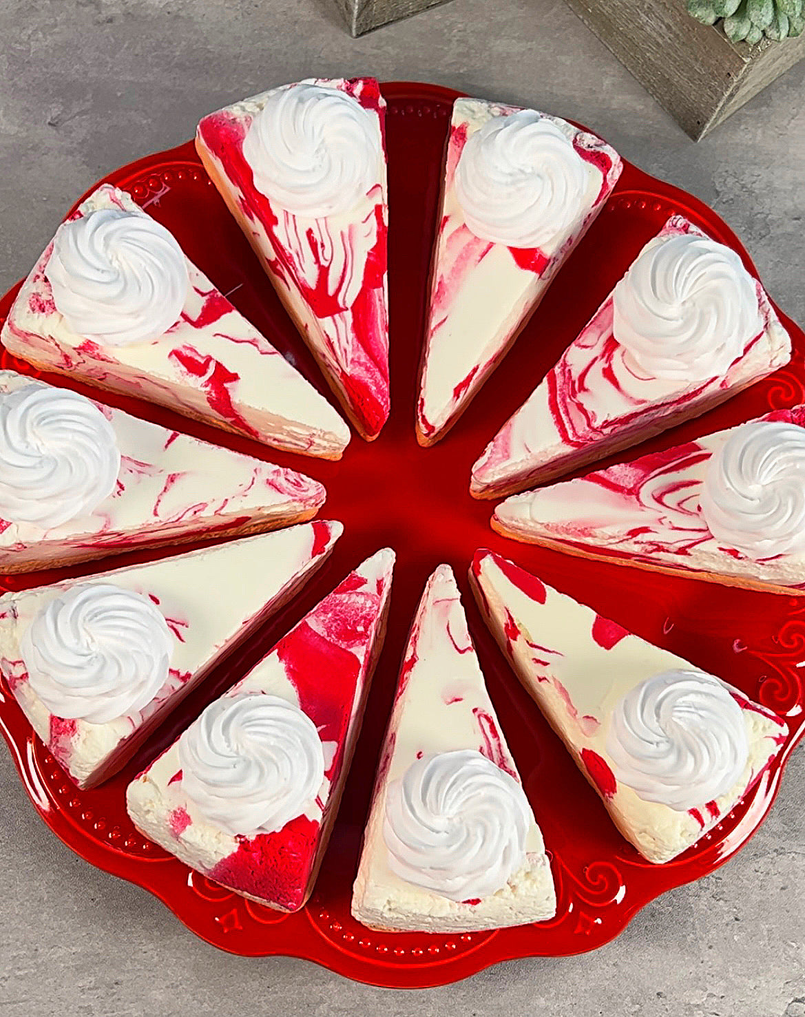 White Chocolate Raspberry Cheesecake