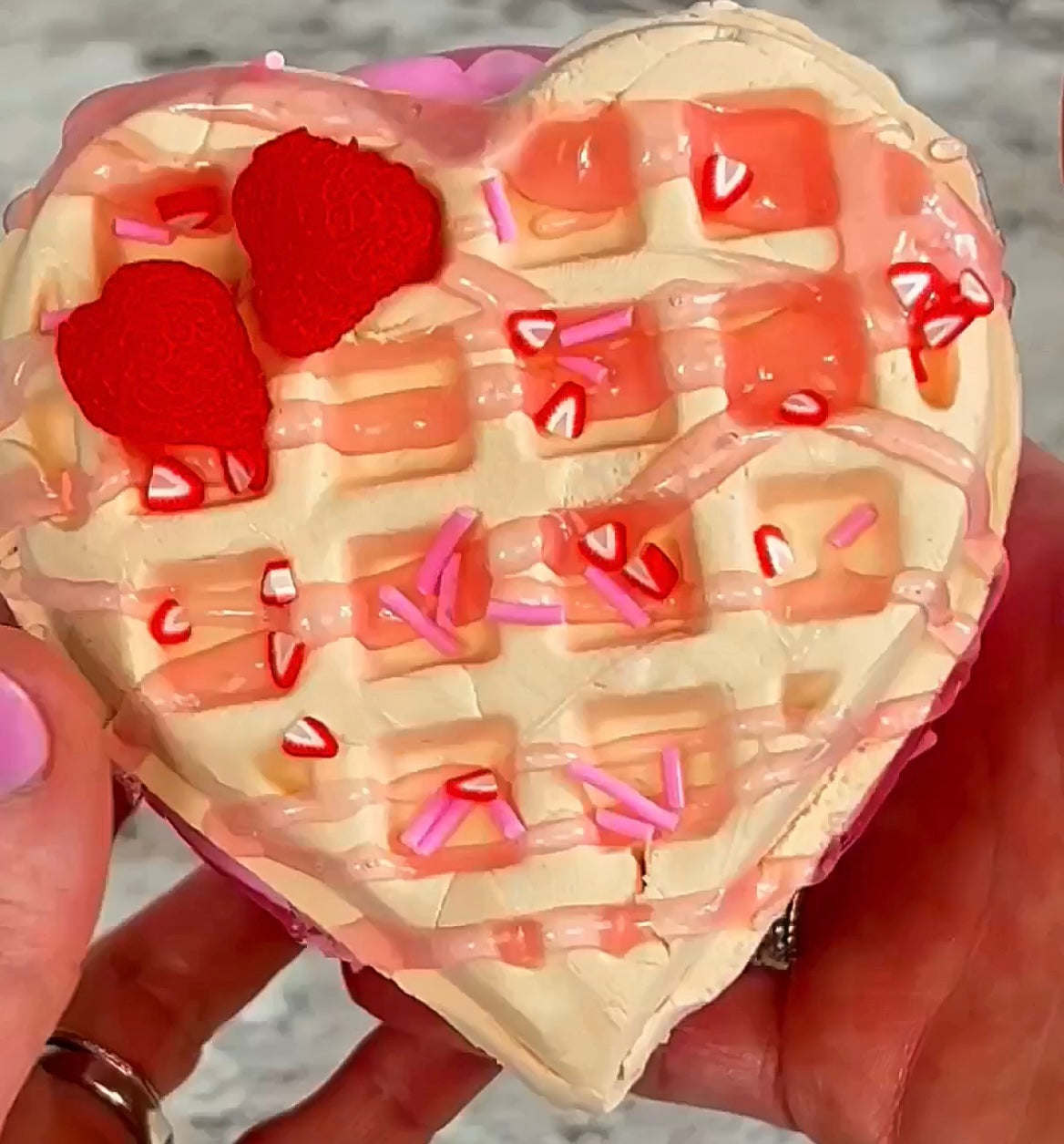 Lovey-Dovey Waffles