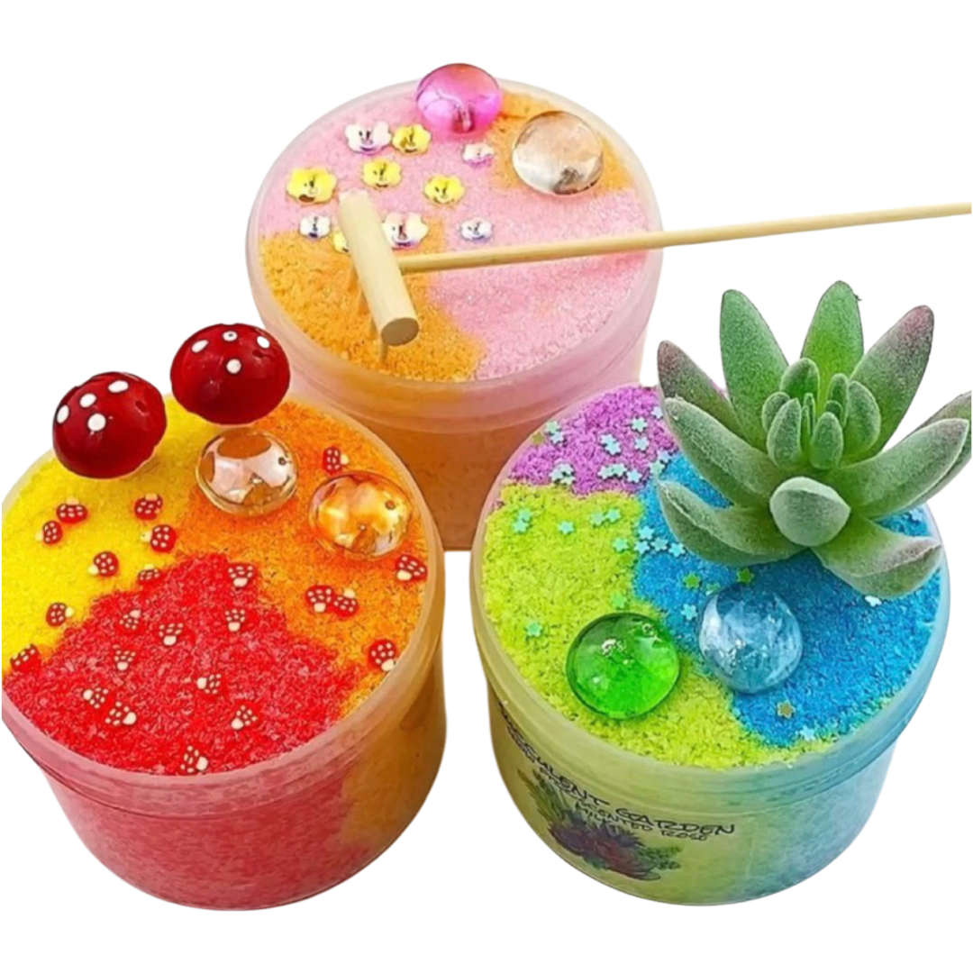 The Garden Collection a trio of 6 oz. Snow fizz slimes