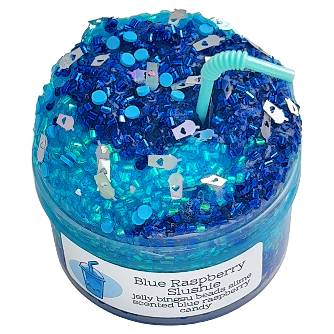 Blue Razz Slushie Bingsu Jelly Slime